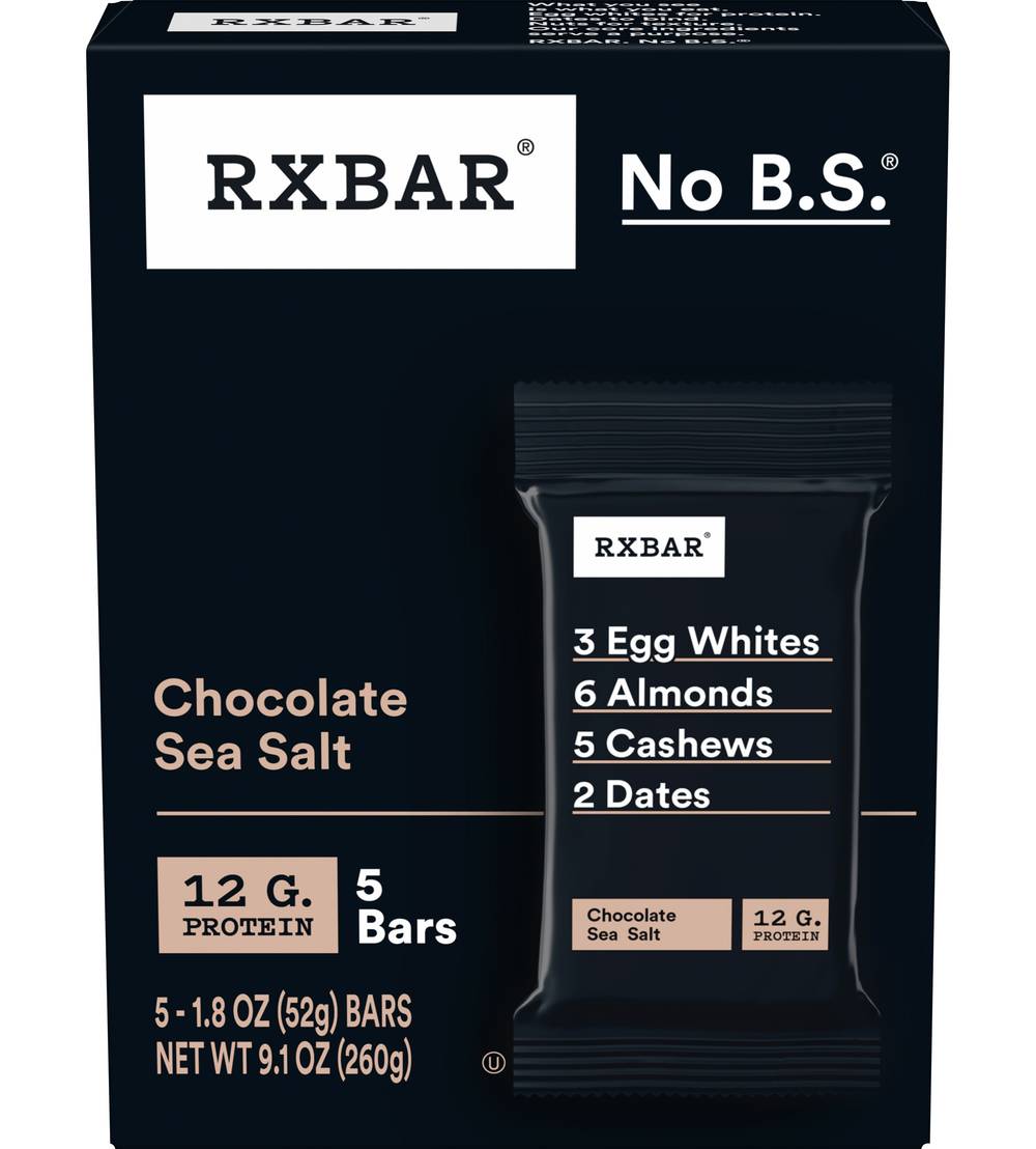 RXBAR Chocolate Sea Salt Protein Bar (9.15 oz, 5 ct)