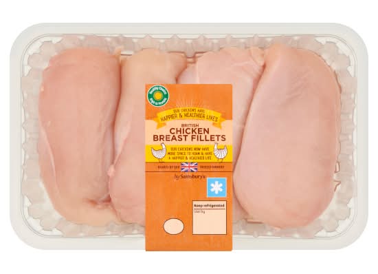 Sainsbury's British Chicken Breast Fillets (1kg)