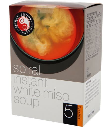 Spiral Foods White Instant Miso Soup (35g, 5 pack)
