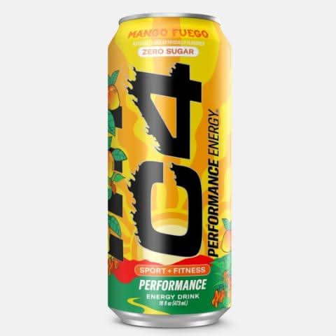 C4 Performance Energy Mango Fuego Zero Sugar 16oz