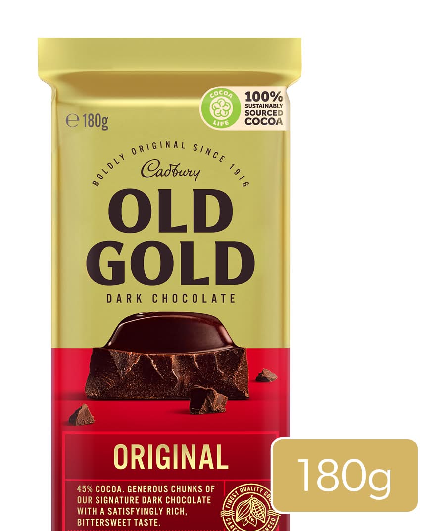 Cadbury Old Gold Original Dark Chocolate (180g)