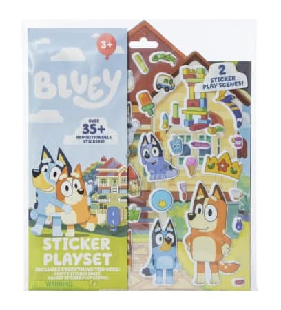 Bluey™ Sticker Playset With 35+ Repositionable Stickers