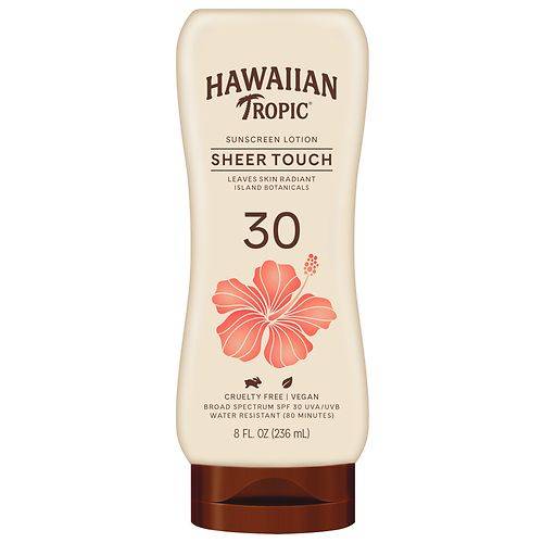 Hawaiian Tropic Sheer Touch Ultra Radiance Lotion Sunscreen Broad Spectrum SPF 30 - 8.0 fl oz
