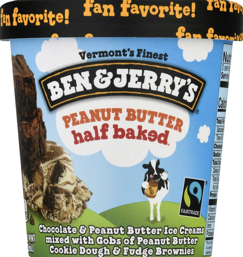 Ben & Jerry's Peanut Butter Half Baked Ice Cream