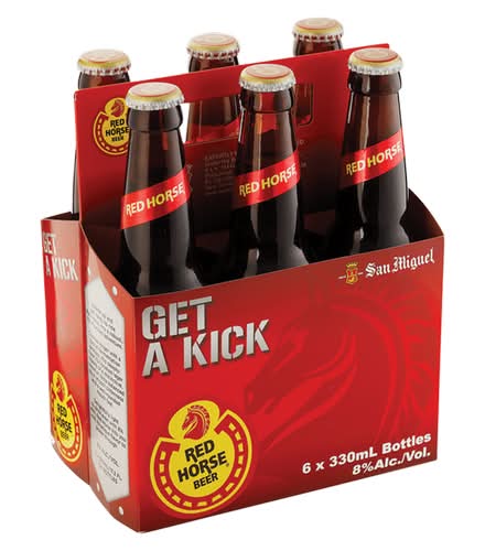 San Miguel Get a Kick Red Horse Beer (6 x 330 ml)