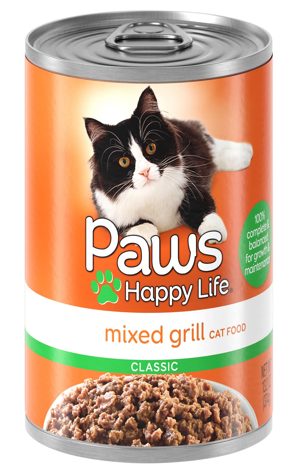 Paws Happy Life Mixed Grill Canned Cat Food (13.2 oz)