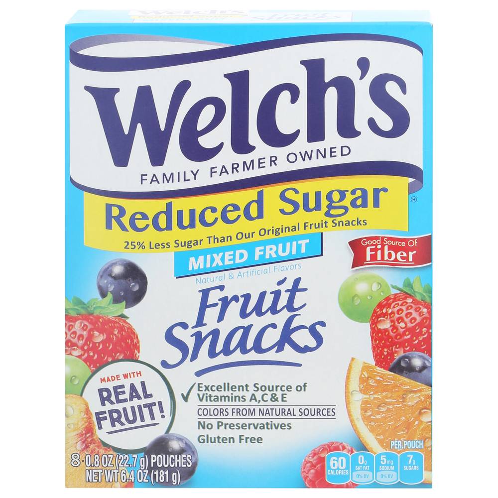 Welch's Fruit Snacks, Mixed Fruit, Reduced Sugar (6.4 oz)