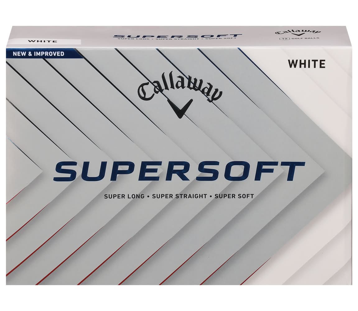 Callaway Supersoft Golf Balls, White (12 ct)