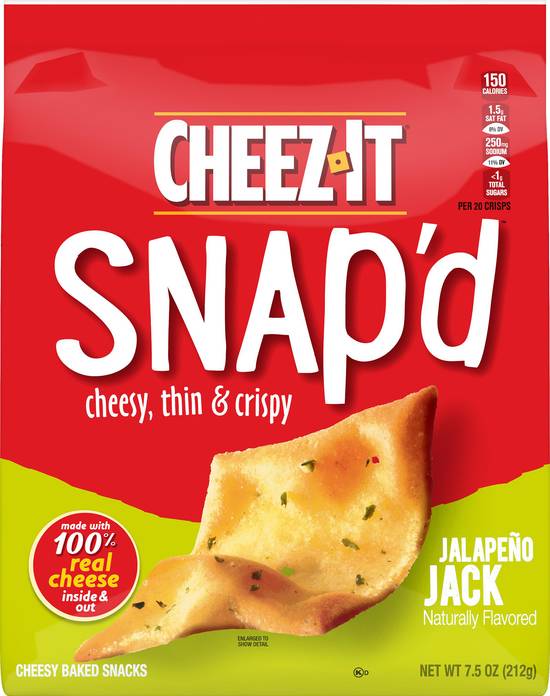 Cheez-It Snap'd Jalapeno Jack Flavored Baked Snacks