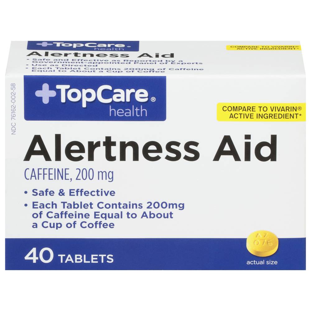 TopCare Alertness Aid Stay Awake Tablets 200mg Delivery Near Me | Order ...