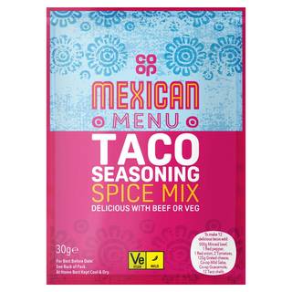 Co-op Mexican Taco Seasoning Spice Mix 30G