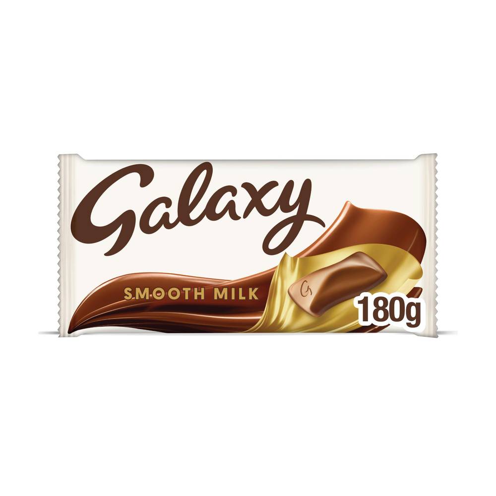 Galaxy Smooth Milk Chocolate Block Bar Vegetarian 180g