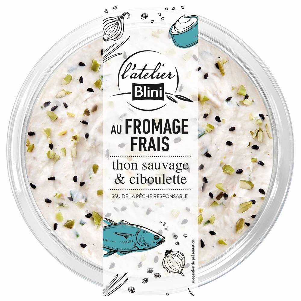 L'atelier Blini - Fromage frais et thon sauvage (140g)