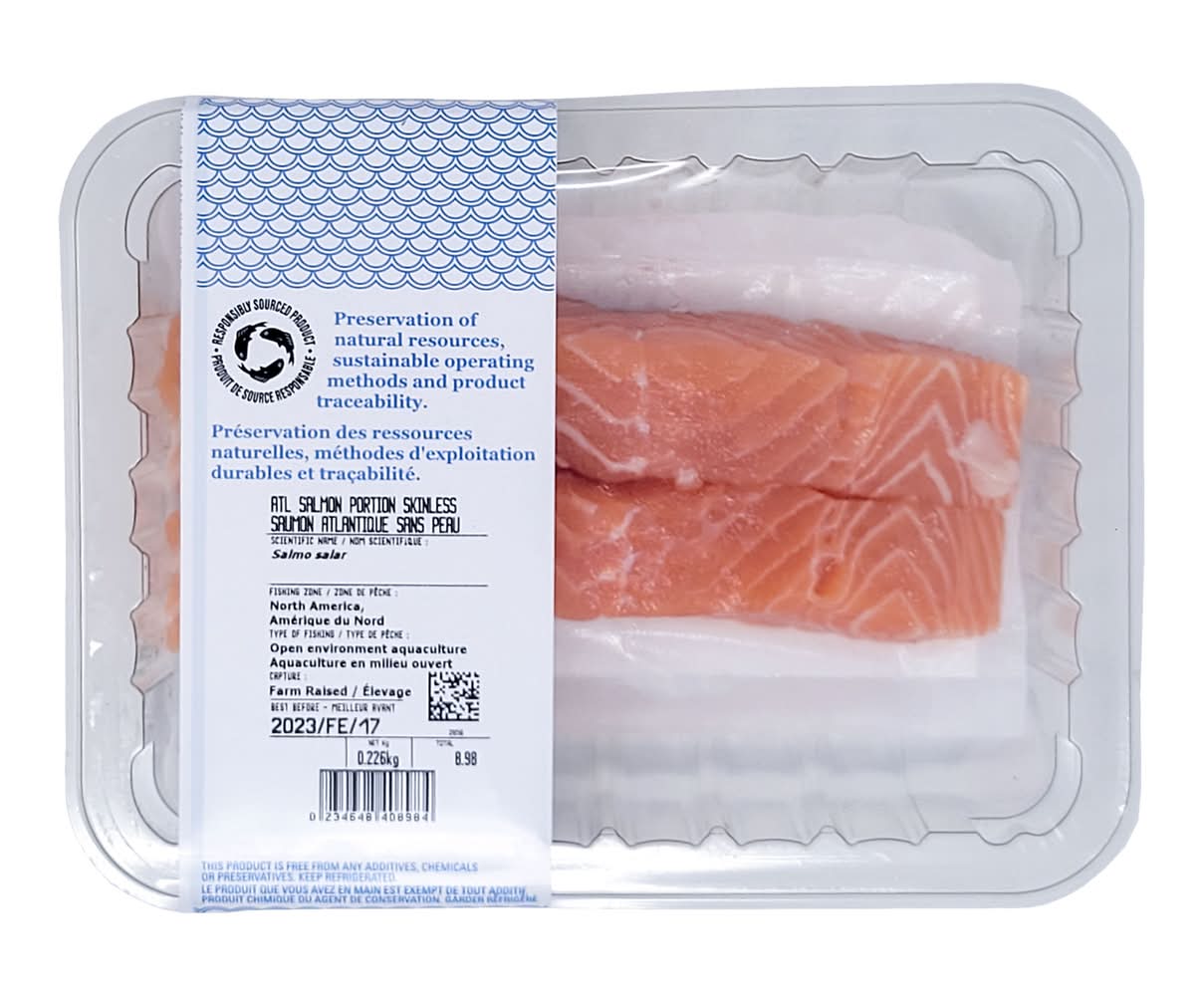 Skinless Atlantic Salmon Fillet (2x113 g)