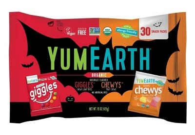 YumEarth Halloween Giggles & Chewys Candies Combo Bag (15 oz, 30 ct)