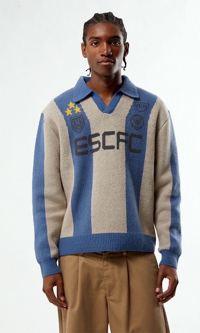 Men's ESCFC Polo Sweater Cream S