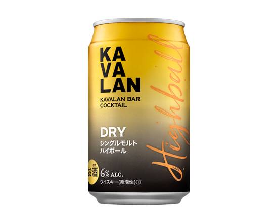 366224：カバラン バーカクテル DRYハイボール 320ML / Kavalan Bar Cocktail Dry Single Malt Highball