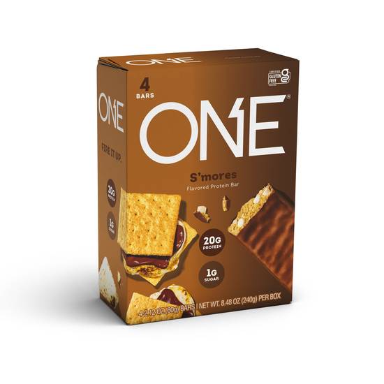 ONE Protein Bars, S'mores Flavored, 4 ct, 8.48 oz