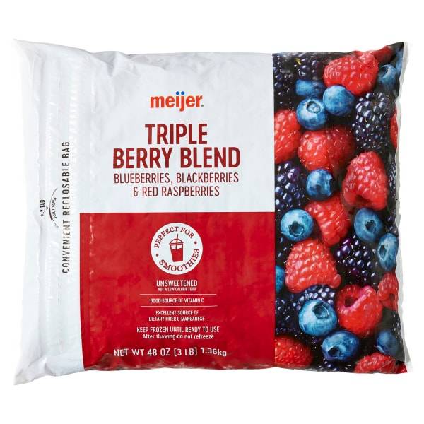 Meijer Frozen Triple Berry Fruit Blend (48 oz)