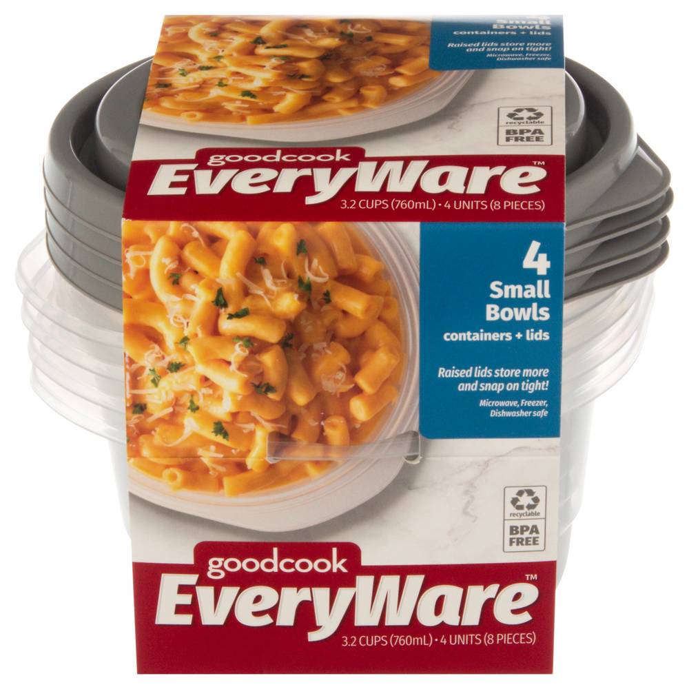 GoodCook Everyware Containers + Lids Small Bowls (4 ct)