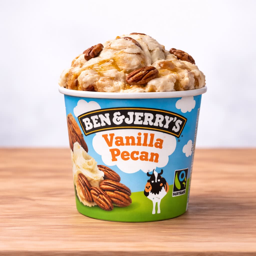 Ben & Jerry’s vanille pecan