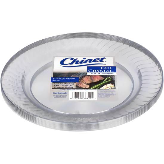 Chinet Cut Crystal Dinner Plastic Plates (8 ct)