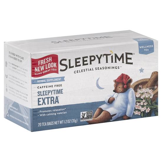 Celestial Seasonings Sleepytime Extra Herbal Supplement Tea Bags (20 ct, 0.06 oz)