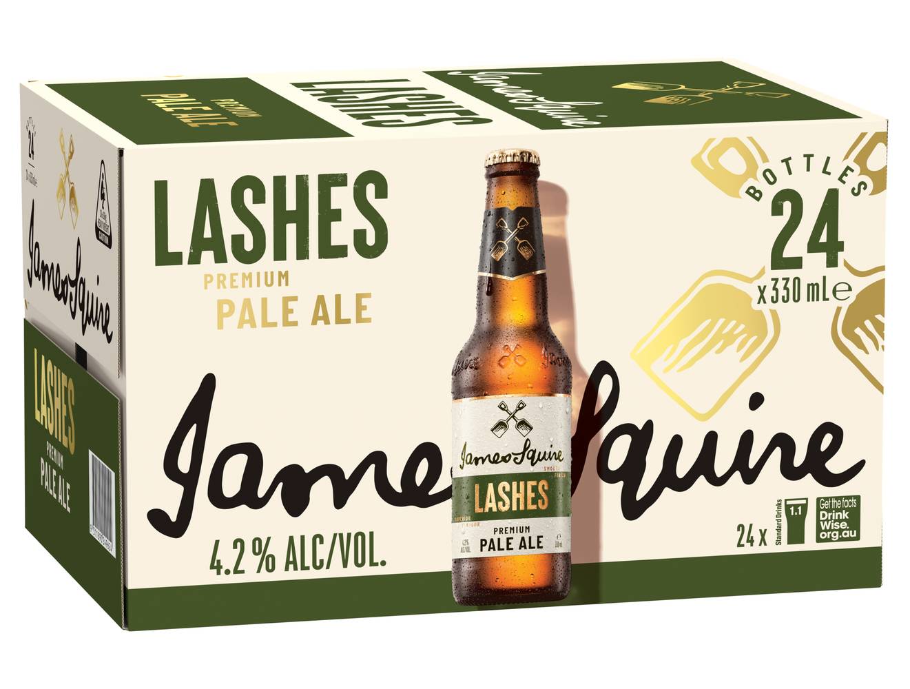 James Squire 150 Lashes Pale Ale Bottle 330mL x Pack 24