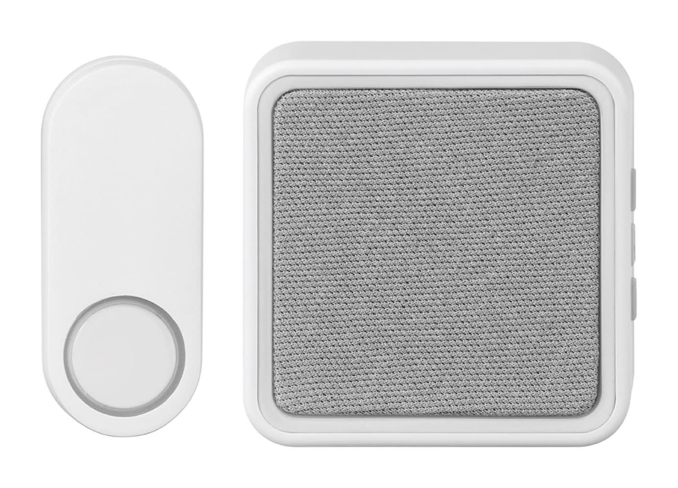Heath Zenith Matte White Plastic Wireless Door Bell