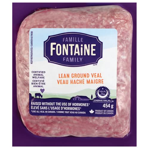 Fontaine Family Pâturage De Veau 454 G / Fontaine Family Ground Veal Lean 454 g