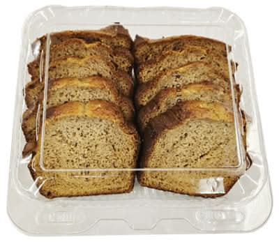 Sliced Banana Bread Loaf