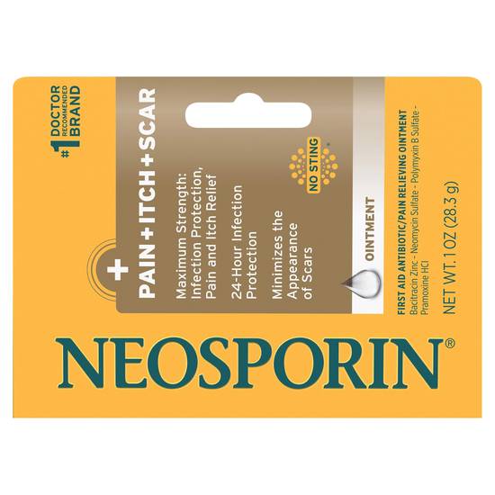 Neosporin Pain Itch Scar Antibiotic First Aid Ointment