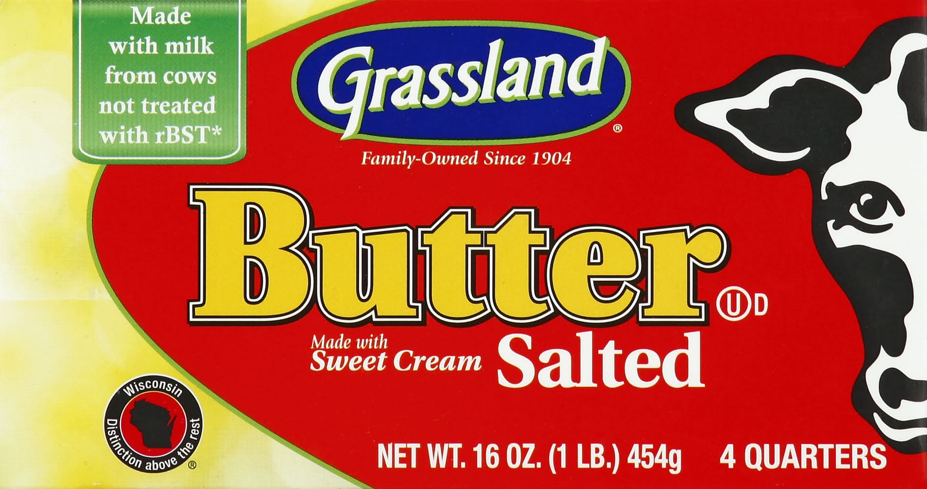 Grassland Salted Butter (1 lbs, 4 ct)