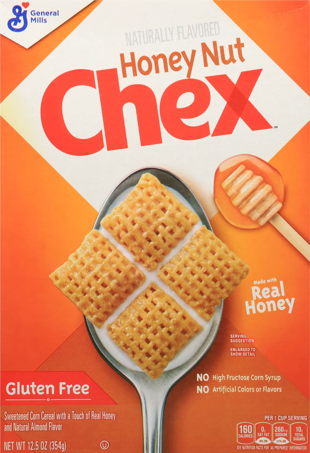 Chex Gluten Free Breakfast Cereal, Honey Nut (12.5 oz)