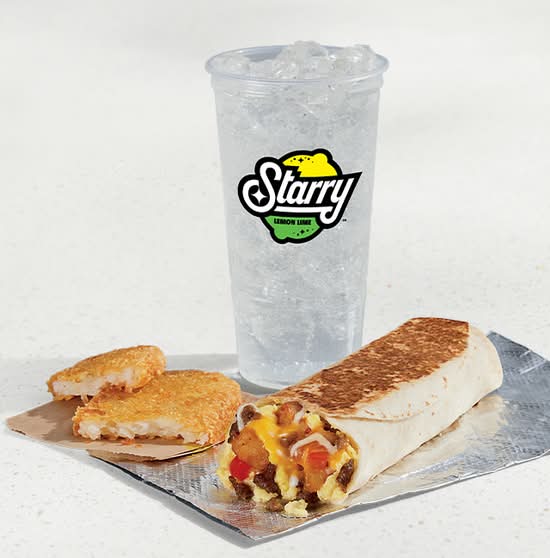 Grande Toasted Breakfast Burrito Combo