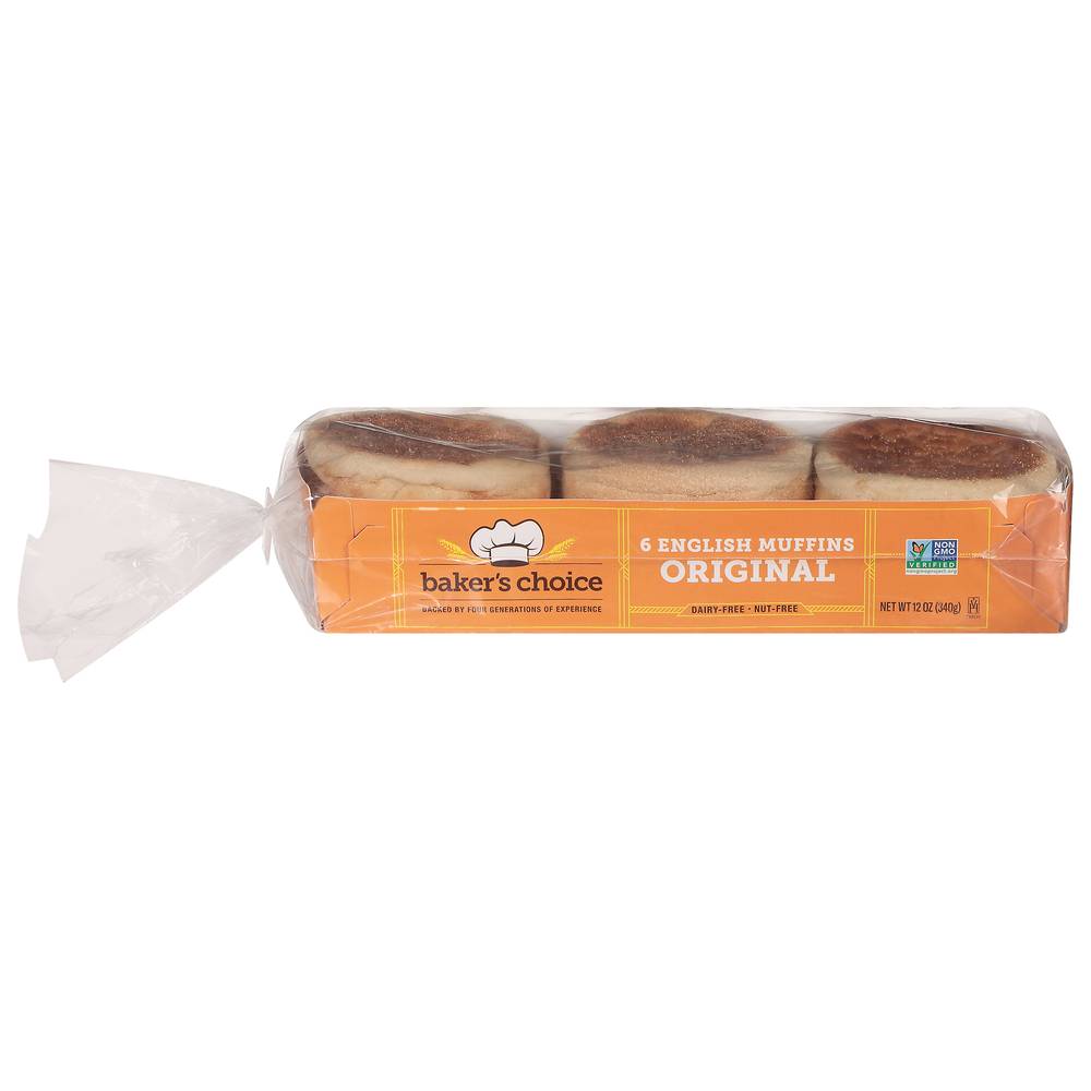 Baker's Choice Original English Muffins (12 oz, 6 ct)