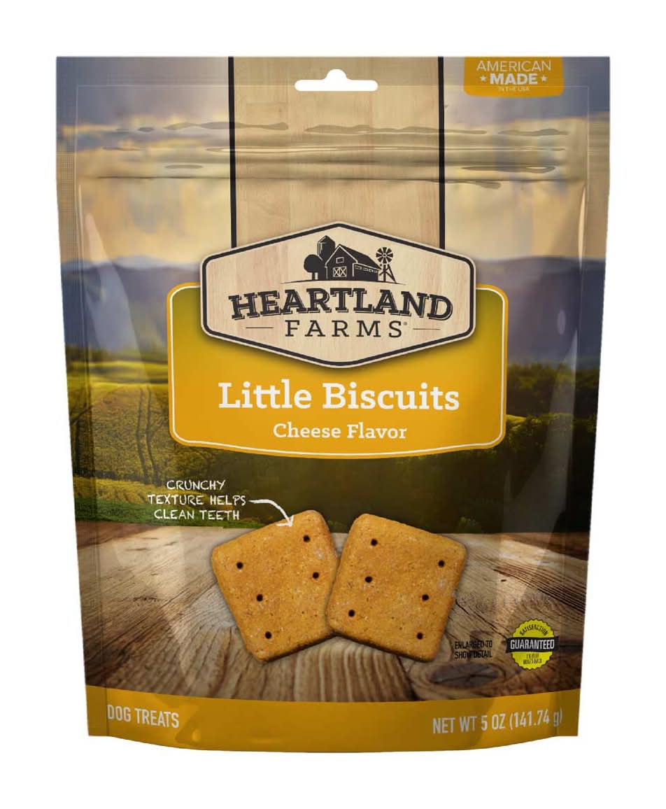 Heartland Farmss Little Biscuits Dog Treats Cheese Flavor - 5 Oz