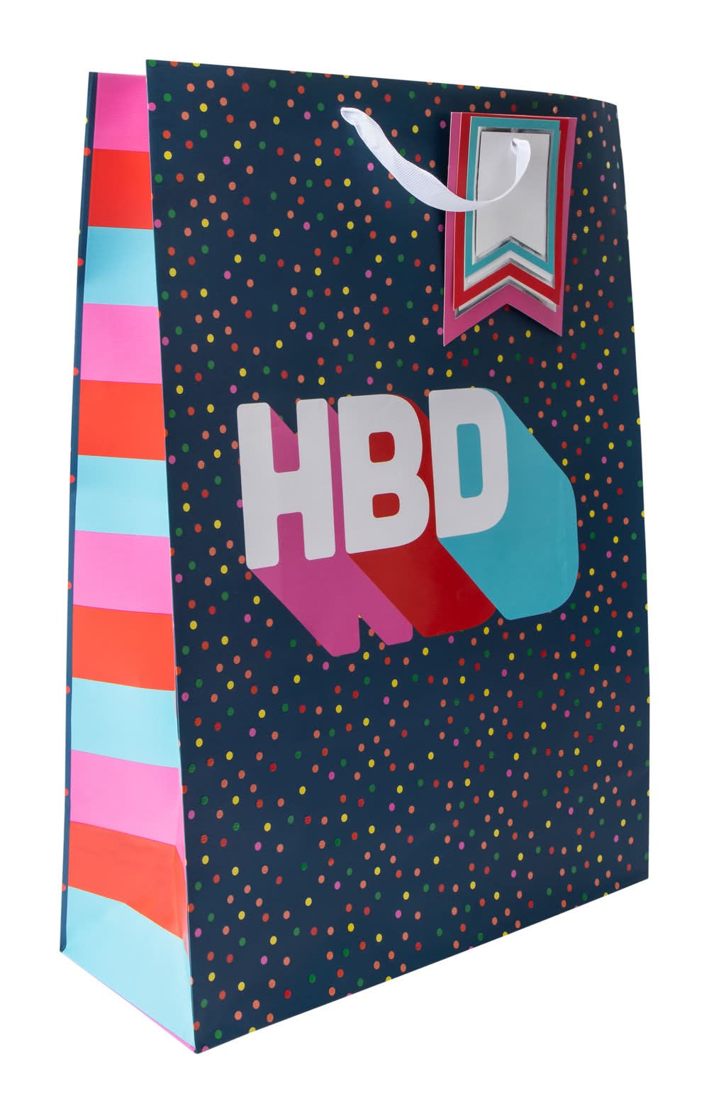 Jumbo Happy Birthday Gift Bag Dots