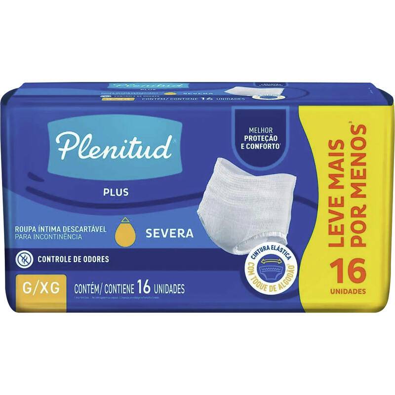 Plenitud roupa íntima descartável protect plus (g/xg)(16 un)