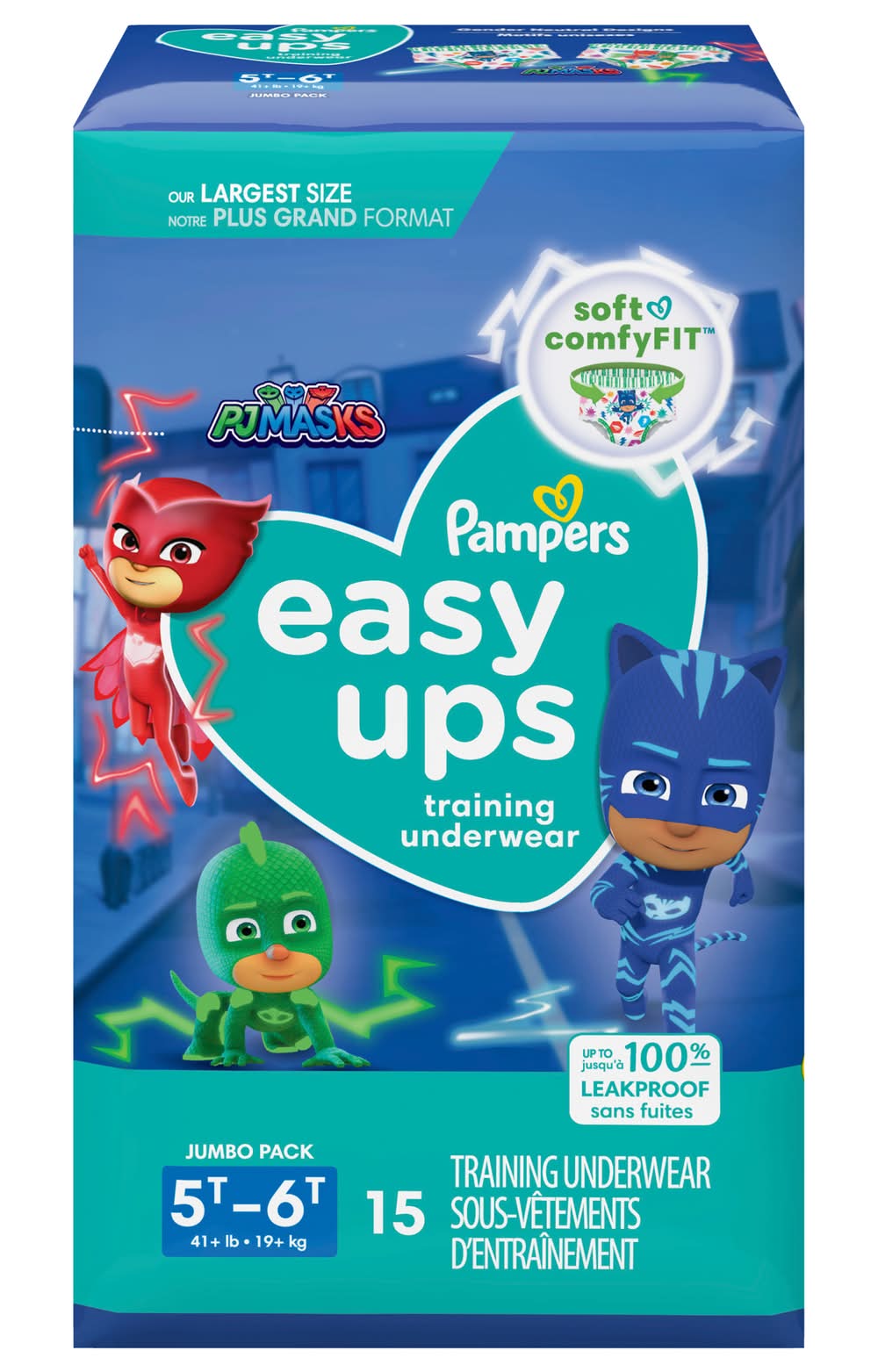 Pampers Easy Ups Training Underwear, 5T-6T (15 ct)