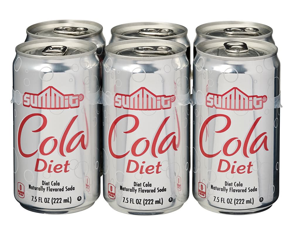 Summit Diet Soda, Cola (6 x 7.5 fl oz)