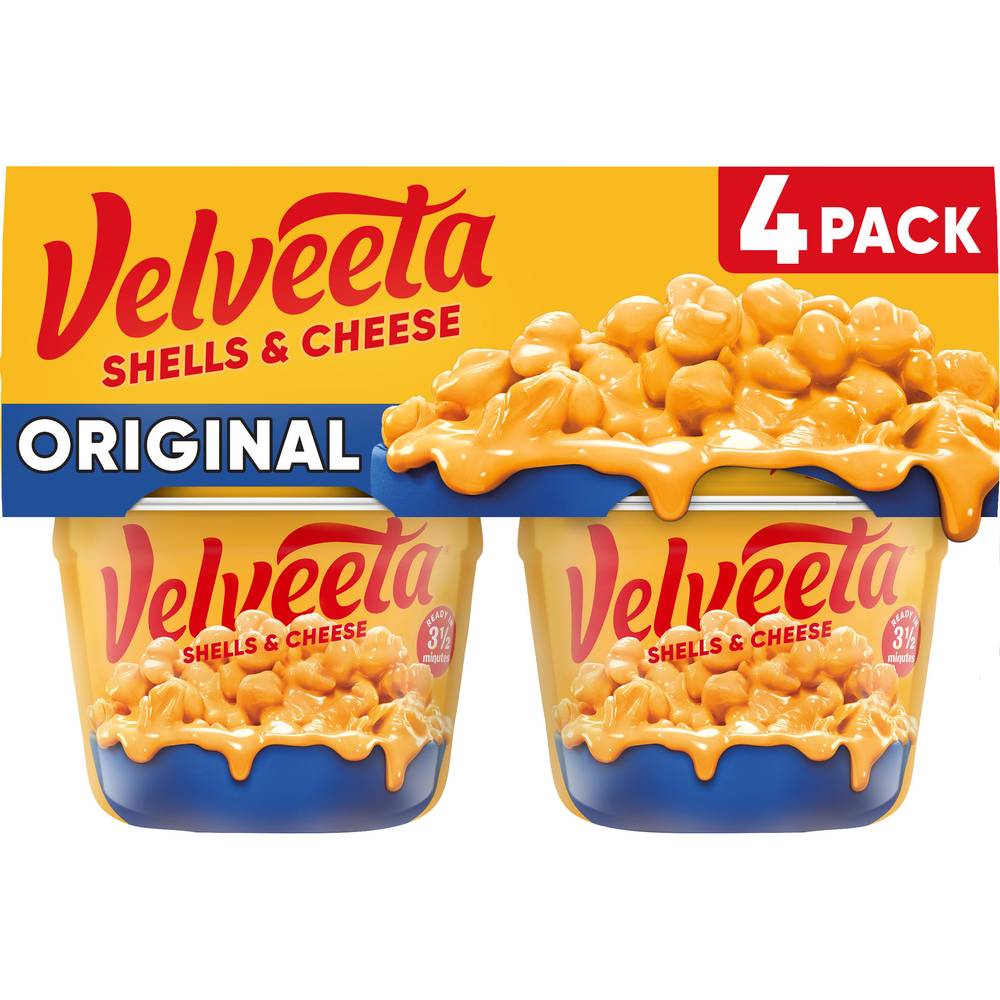 Velveeta Original Shells & Cheese (2.39 oz, 4 ct)