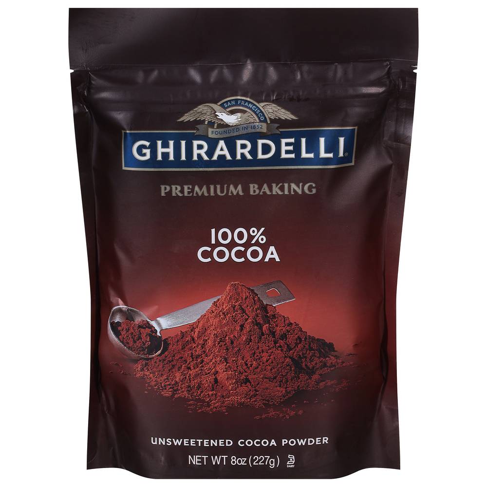 Ghirardelli Premium Baking Unsweetened 100% Cocoa Powder (8 oz)