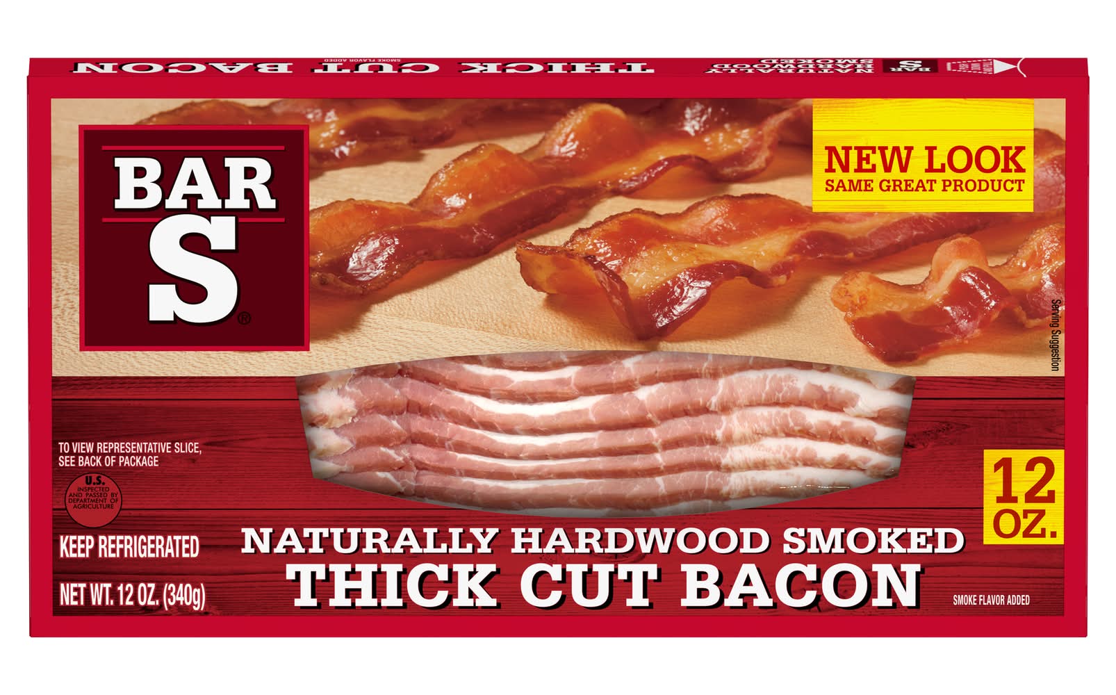 Bar-S Hardwood Smoked Thick Cut Bacon (12 oz)
