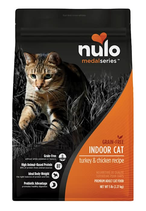 Nulo MedalSeries Grain-Free Turkey & Chicken Indoor Dry Cat Food, 5 lbs.