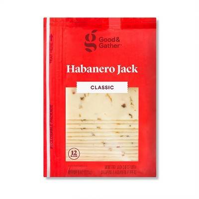 Good & Gather Habanero Monterey Jack Deli Sliced Cheese (12 ct)