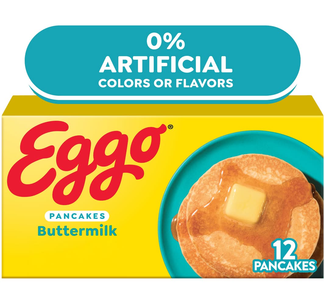 Eggo Light & Fluffy Pancakes, Buttermilk (14.8 oz, 12 ct)
