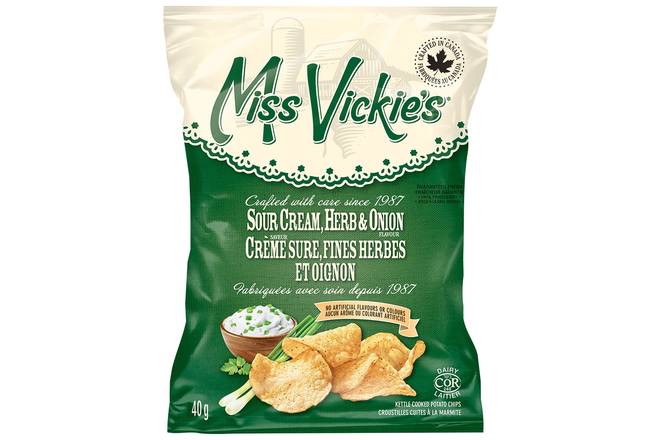 Miss Vickie's® Sour Cream, Herb & Onion Kettle Cooked Potato Chips