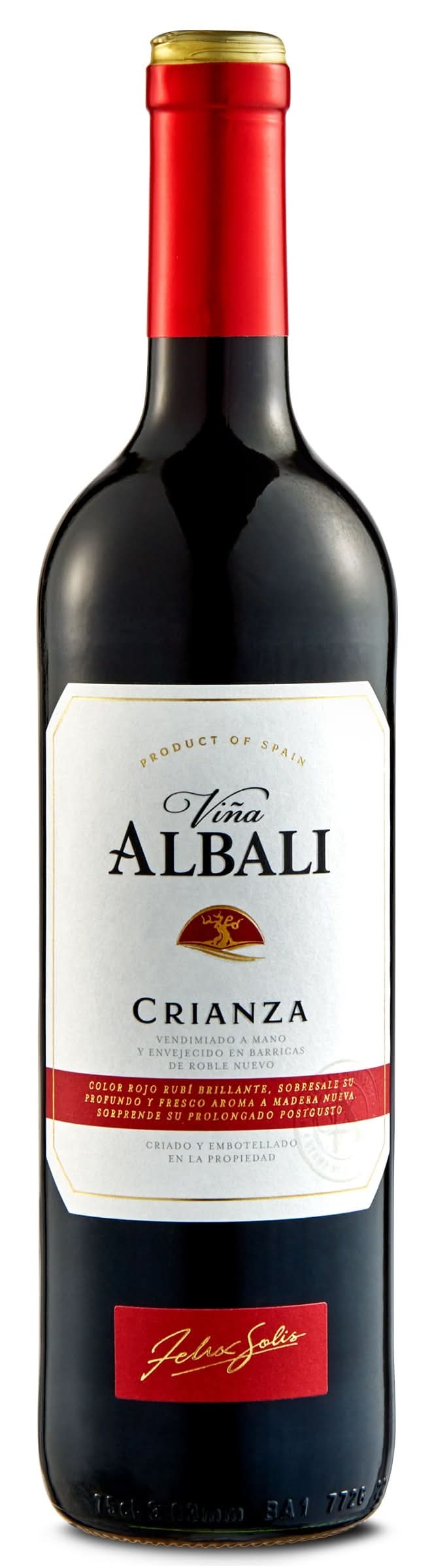 Vino Tinto Crianza D.O. Valdepeñas Viña Albalí Botella 75 Cl