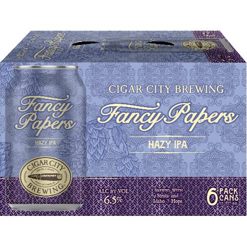 Cigar City Fancy Papers Hazy IPA 6 Pack Cans